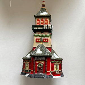 Santa's Lookout Tower Classic Ornament
