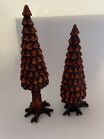 Village Pine Cone Trees (Set of 2)